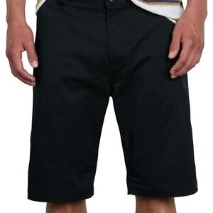 Mens Volcom‎ Frickin Modern Stretch Chino Shorts Black Casual Pack of 2